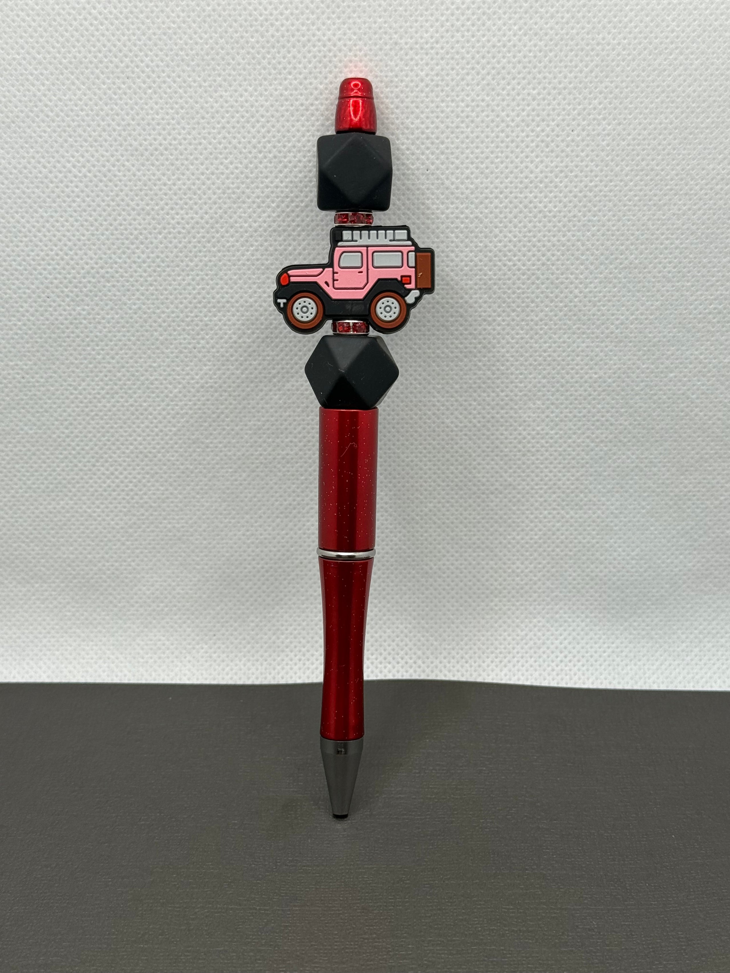 Beaded Jeep Pen