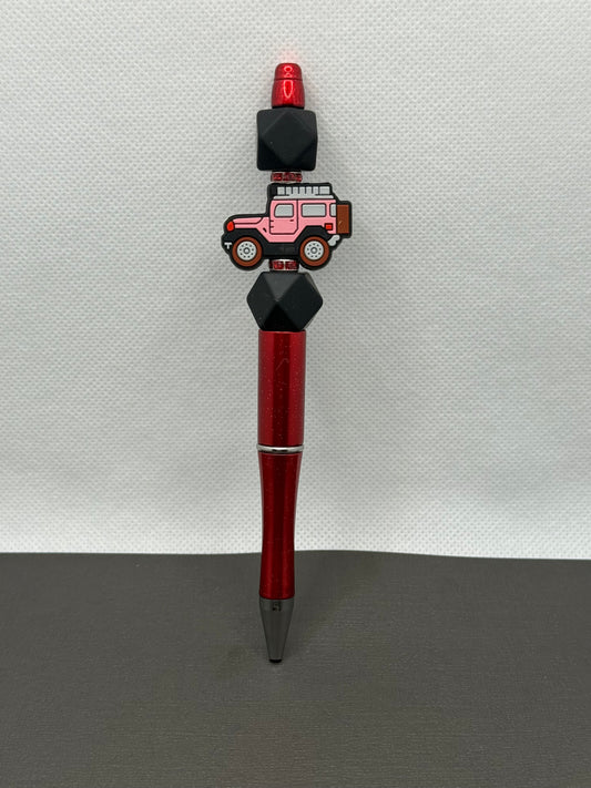 Beaded Jeep Pen