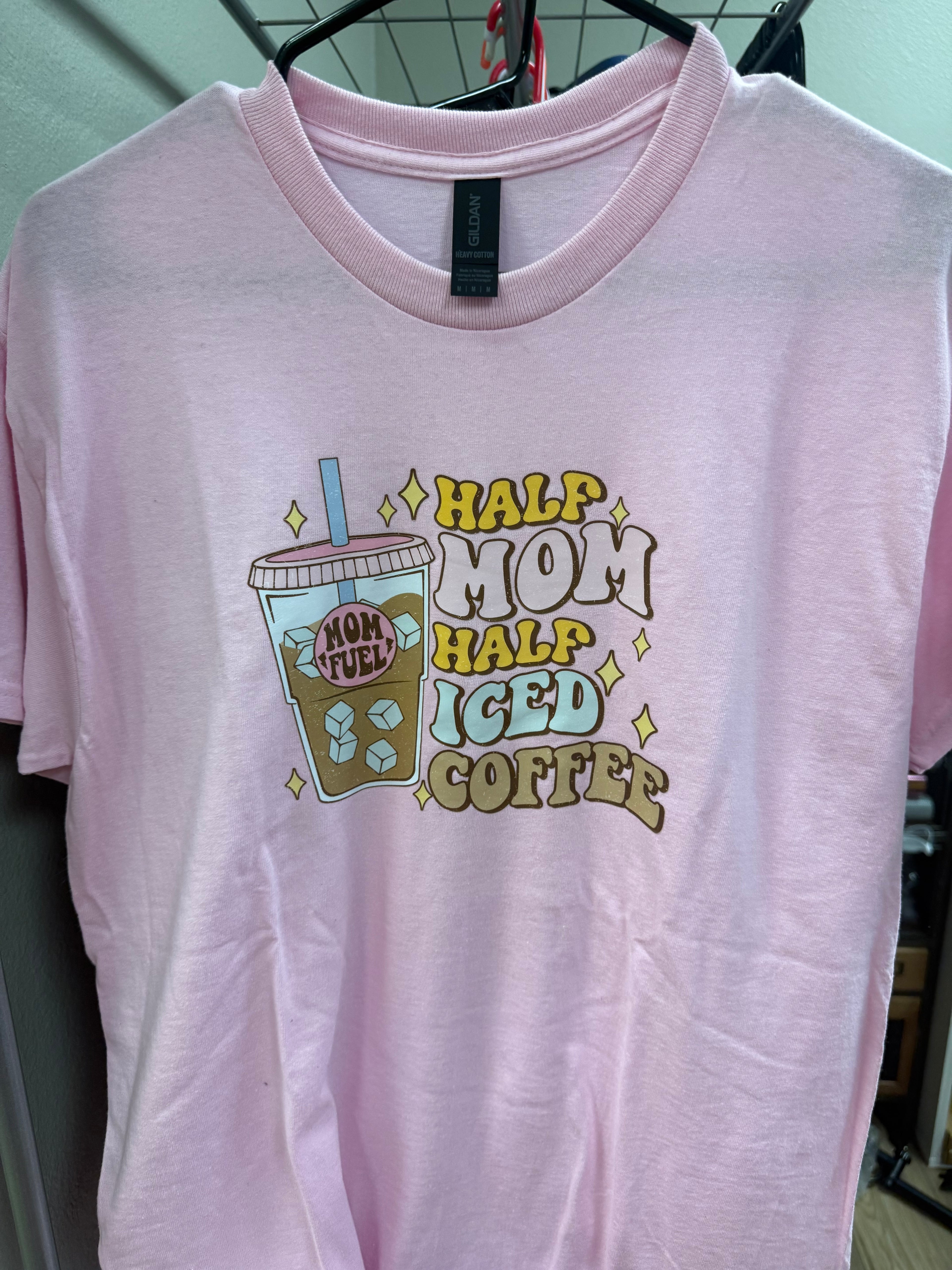 Half Mom Half Iced Coffee Medium Tshirt