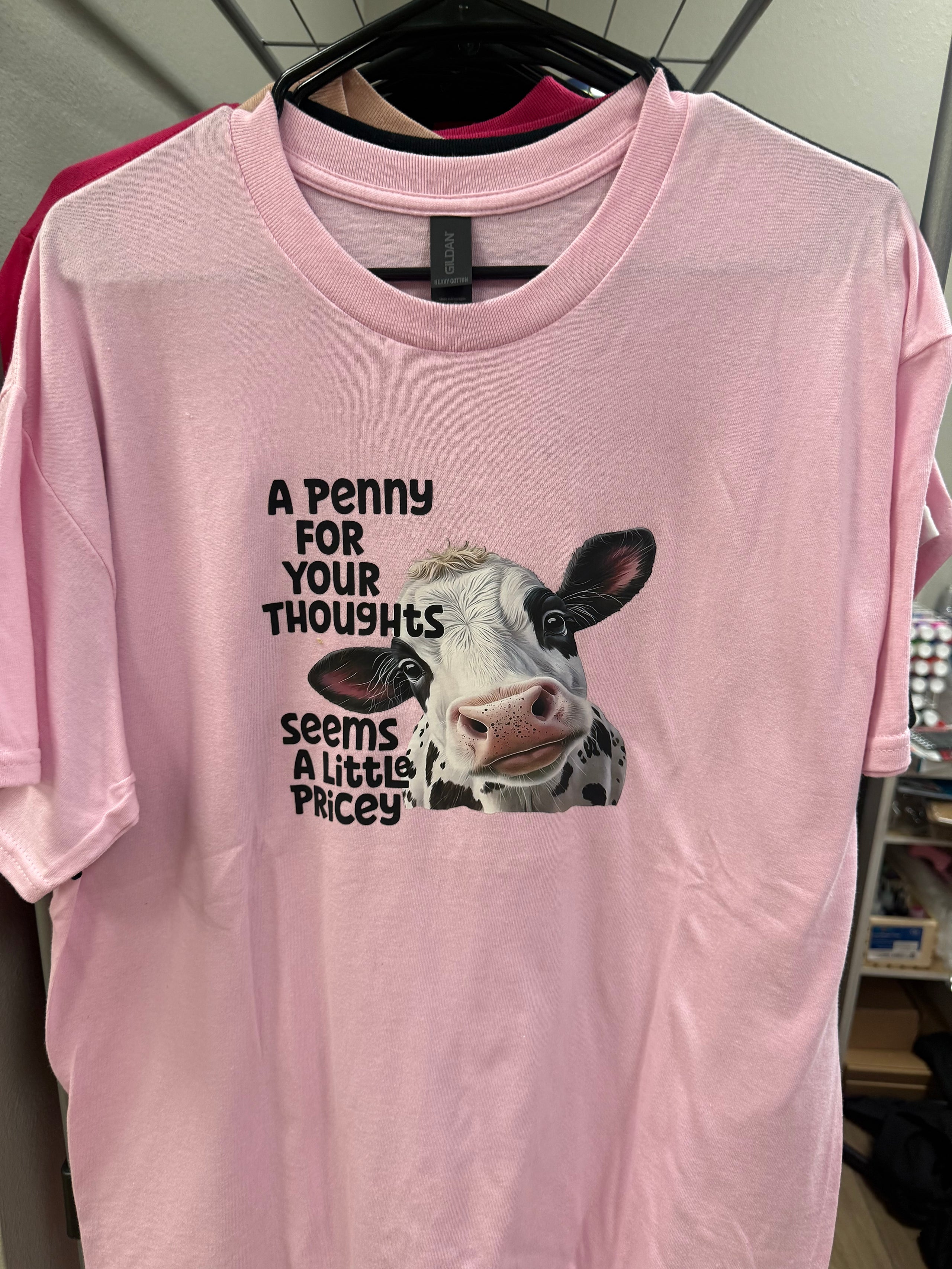 A penny for your thoughts Large Tshirt