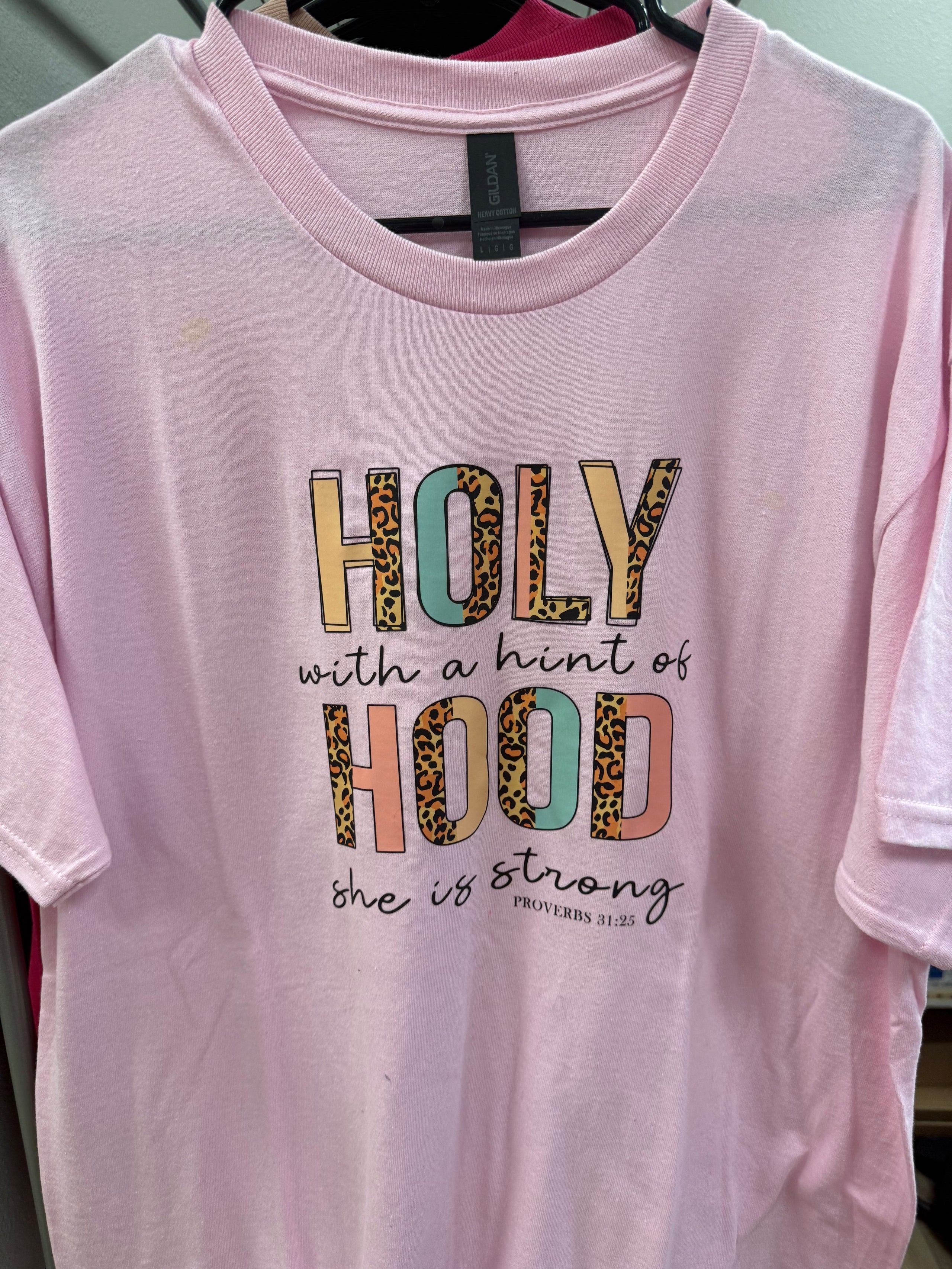 Holy with a hint of Hood Large Tshirt