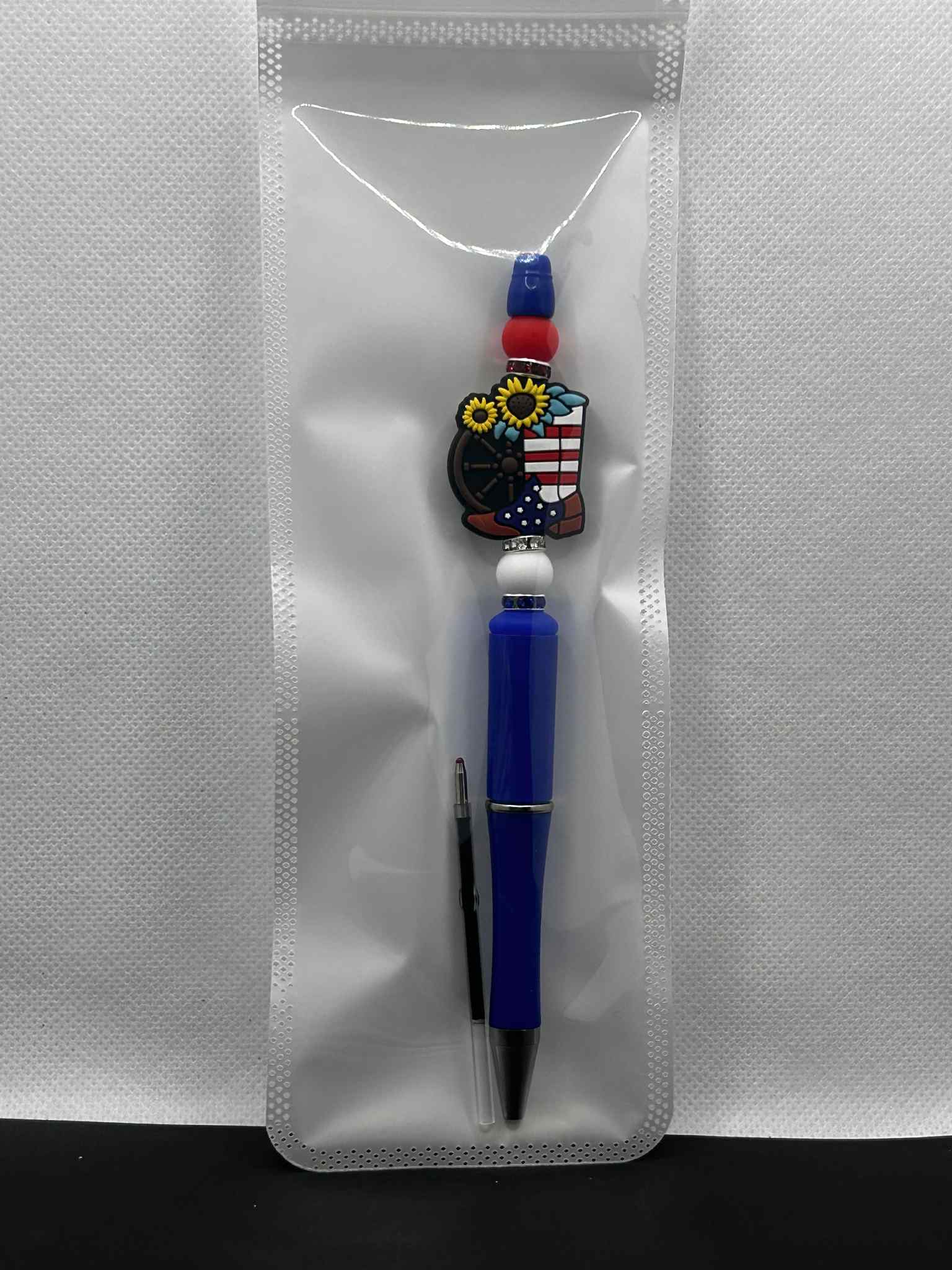 Red White and Blue Boot Pen